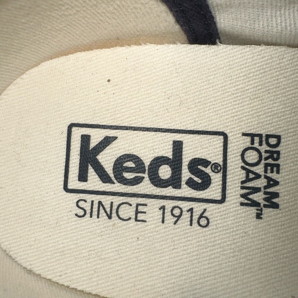 Keds Dream Foam Navy Blue Floral Print Sneakers Size 9.5 - Picture 6 of 8